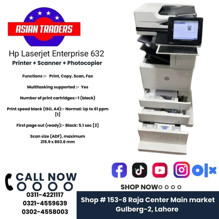 HP LaserJet Managed Flow MFP E62665 / HP M632/M631 Printer / Photocopy
