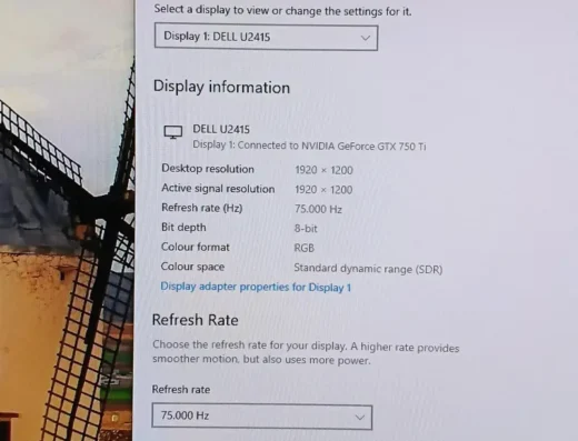 Dell U2415 UltraSharp Borderless Monitor Led / Lcd