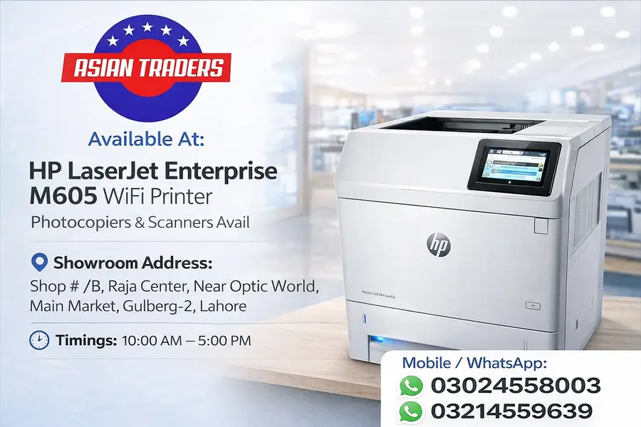 HP LaserJet Enterprise M605 WiFi Printer Photocopiers & Scanners Avail