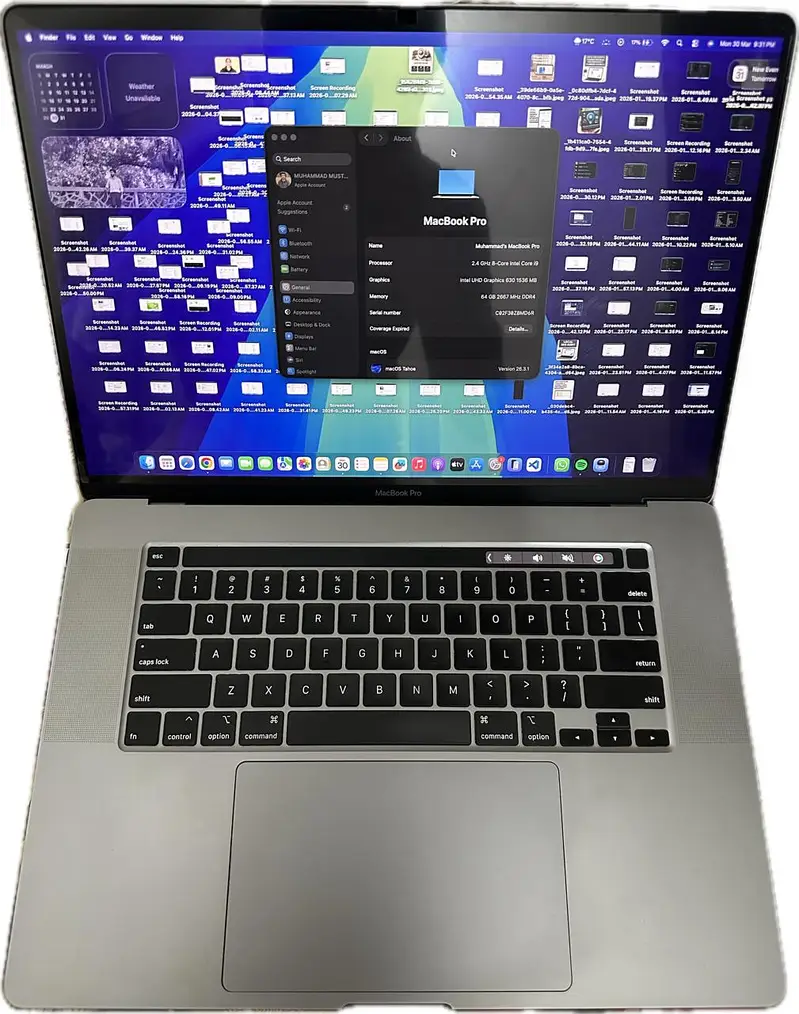 Apple MacBook - Core i9 - 64GB RAM - SSD for Sale