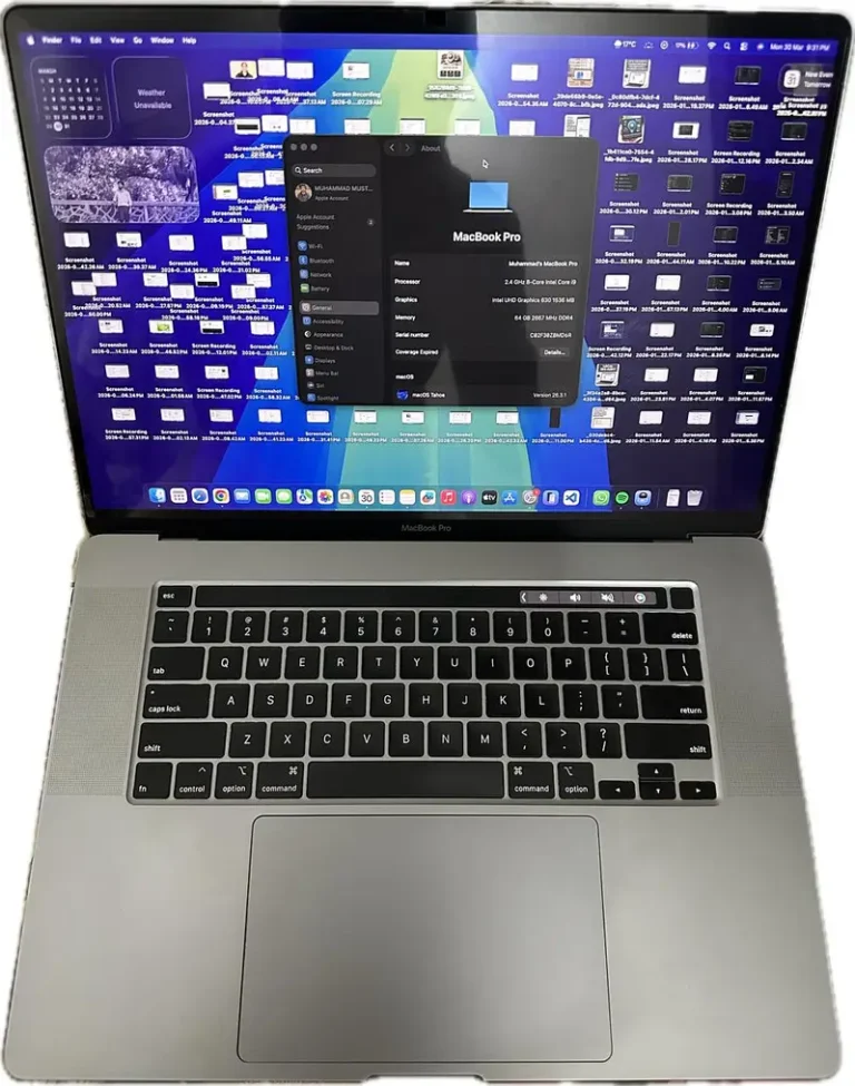 Apple MacBook Pro 16″ 2019 | Core i9 | 64GB RAM | 1TB SSD | Redeon 55