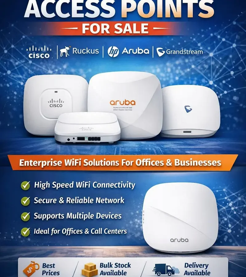 Enterprise Access Points – Cisco | Ruckus | HP Aruba | Grandstream