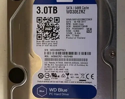 3 TB Hard Disks.