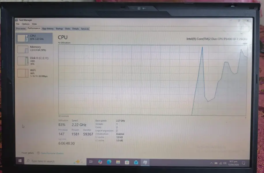 Lenovo ThinkPad - 4GB RAM - HDD for Sale in Lahore