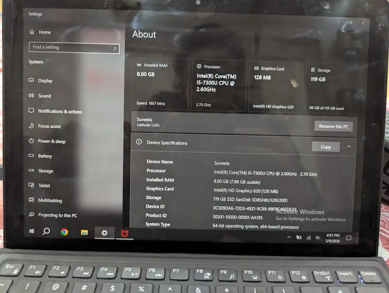Dell Latitude - Core i5 - Intel 7th Generation - 8GB RAM - SSD for Sale in Karachi