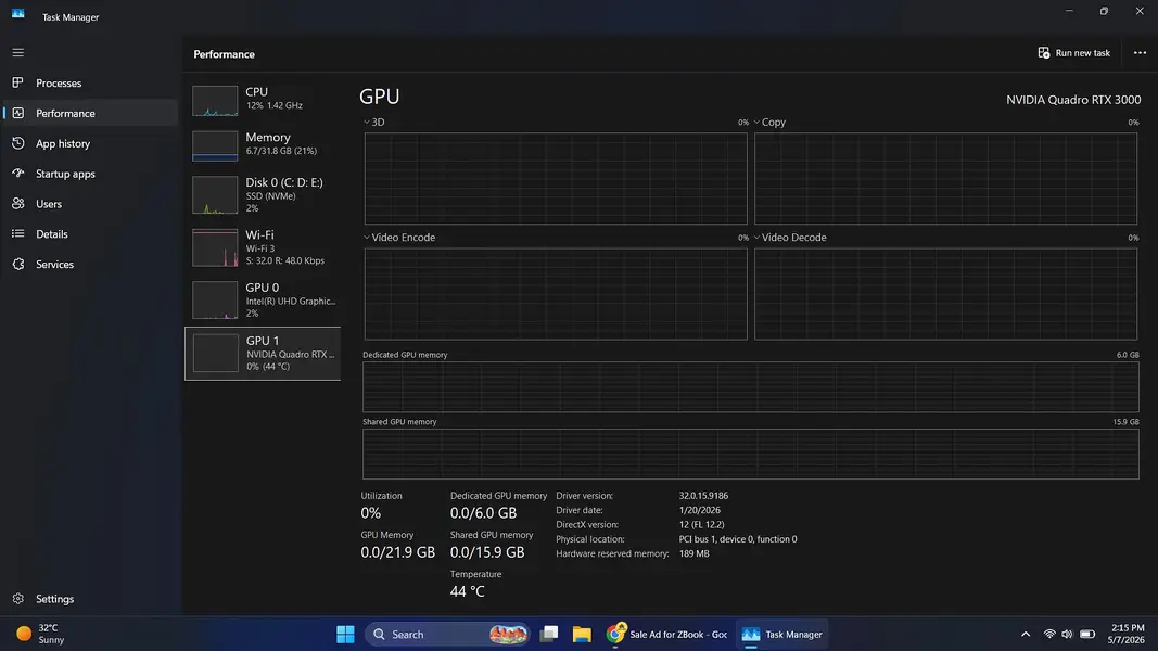 HP ZBook - Core i7 - Intel 9th Generation - 32GB RAM - SSD for Sale in Lahore