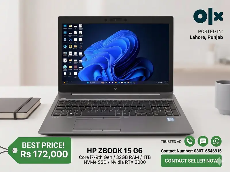 HP ZBook 15 G6 | i7-9th Gen | 32GB RAM | 1TB SSD | RTX 3000 6GB