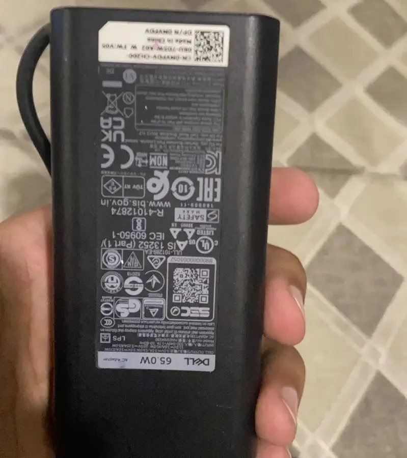 Dell laptop charger C-type
