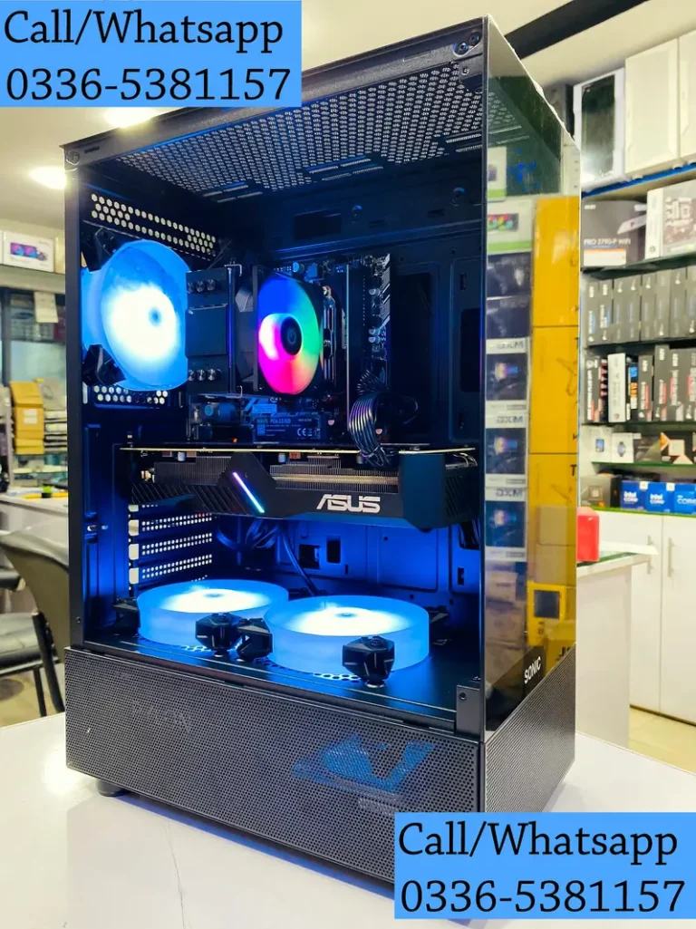 Ryzen 5 3600 Build RGB Fans Casing Gaming PC Game System Built