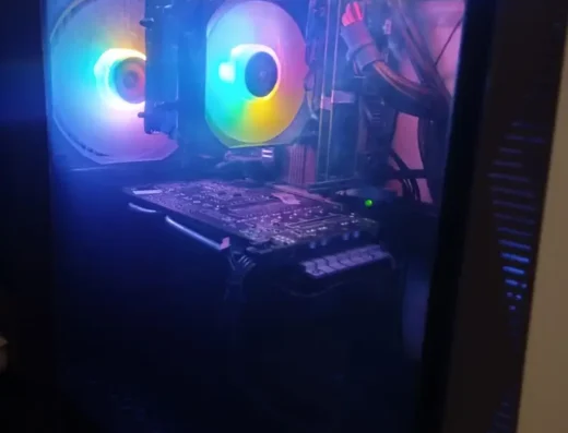 Gaming pc with keyboard and mouse