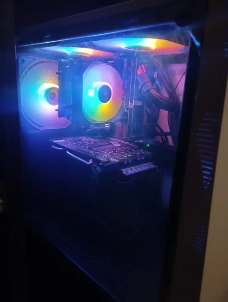 Gaming pc with keyboard and mouse