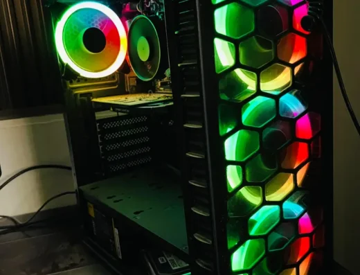 Thunder Gaming PC Setup Xeon E3 8GB RAM SSD Quadro GPU 24 IPS LCD