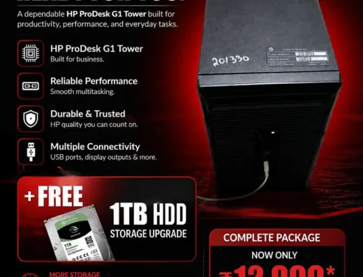 HP ProDesk Gaming/Office PC – Plus 1TB HDD