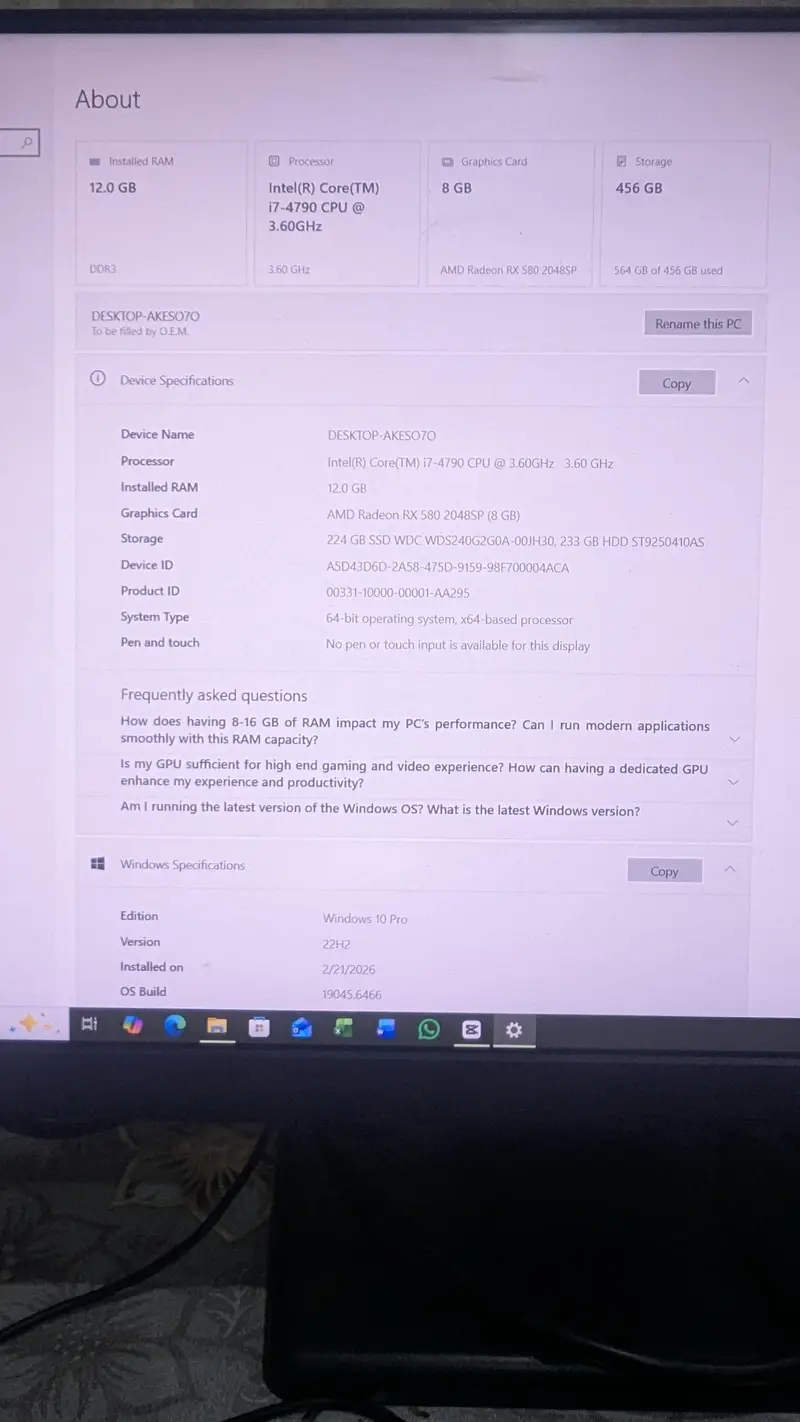 Gaming PC Mukamal Setup For Sale
