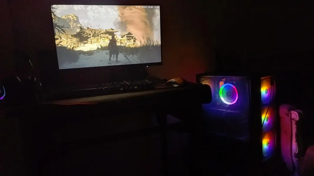 Underwarranty Gaming pc r5 3600 + ZOTAC RTX 3060 12G Including Monitor