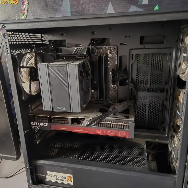nrand new pc with ryezen7800x3d invidia 5070 gaming card battle nx