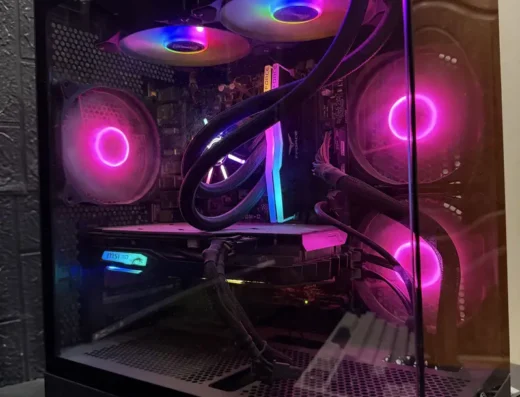 Gaming pc with curved Samsung monitor