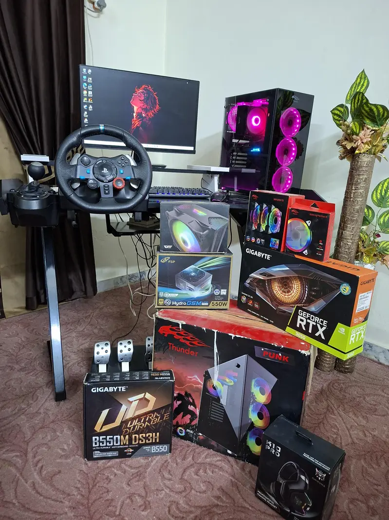 Gigabyte rtx 3050 || Ryzen 5 5500 || 16gb corsair ram || Logitech G29