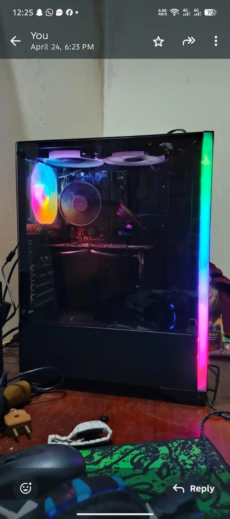 rgb gaming pc for high end gaming with over 120 FPS
