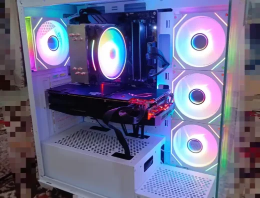 Full Gaming PC Setup with Display + GPU