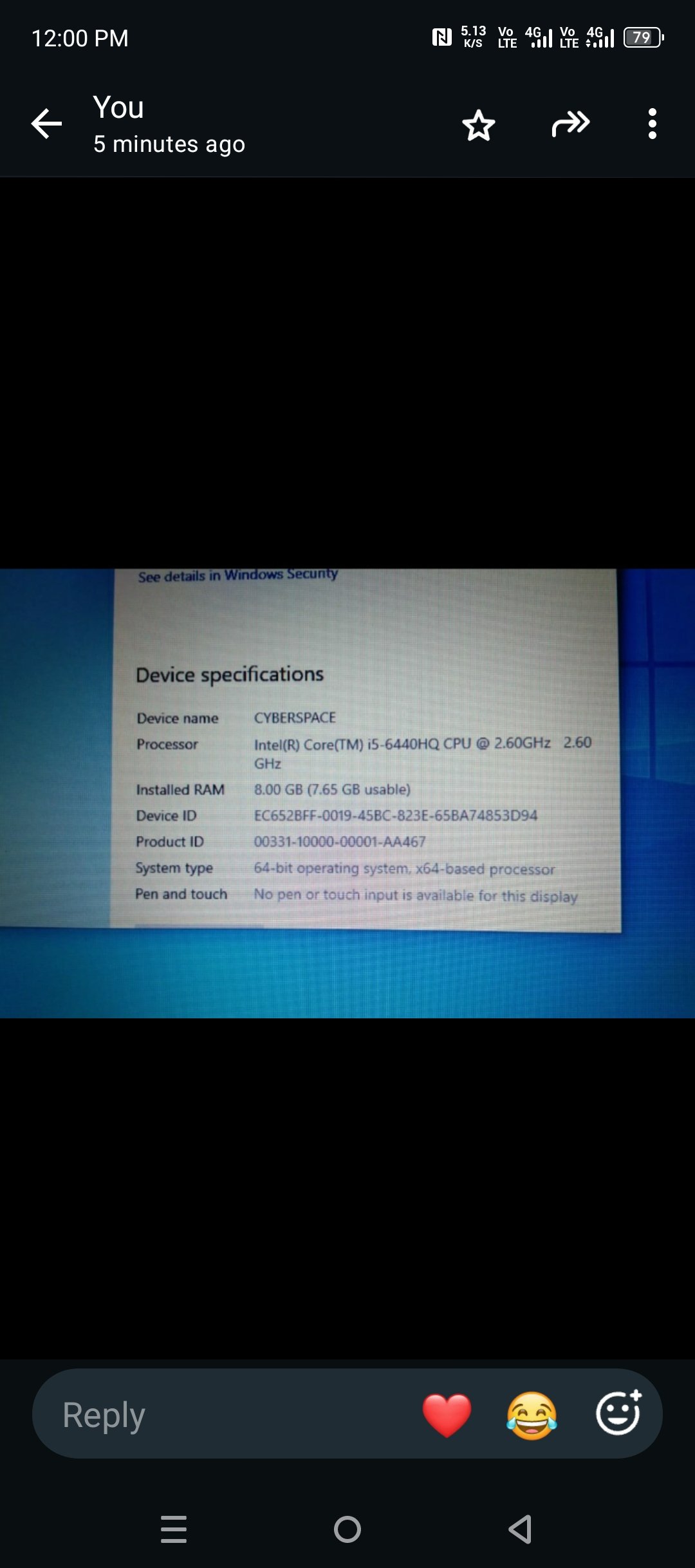 Dell Latitude 5480 - 8GB RAM - 256GB SSD for Sale in Chichawatni