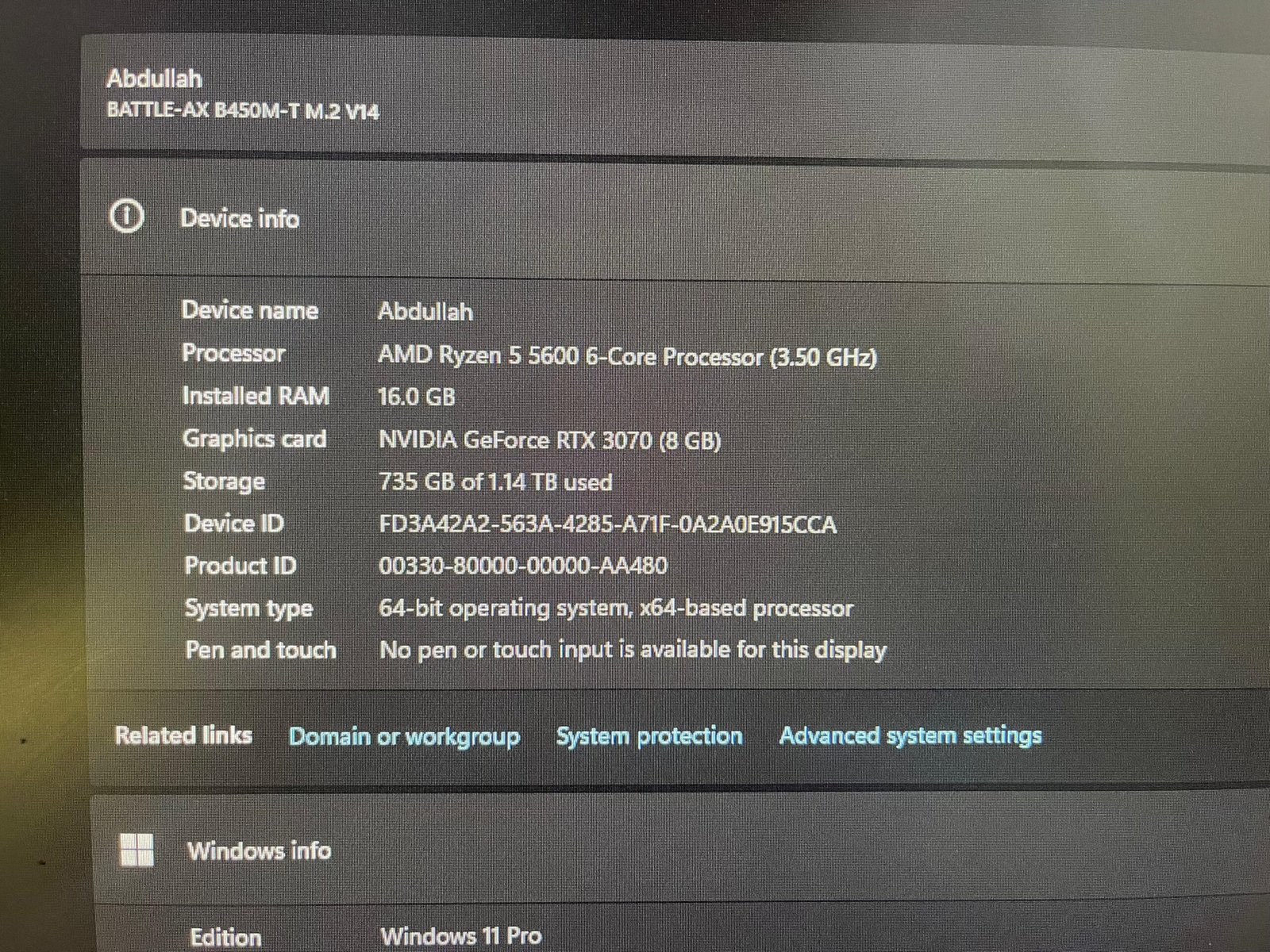Gaming PC for Sale | Ryzen 5 5600 + RTX 3070 8GB