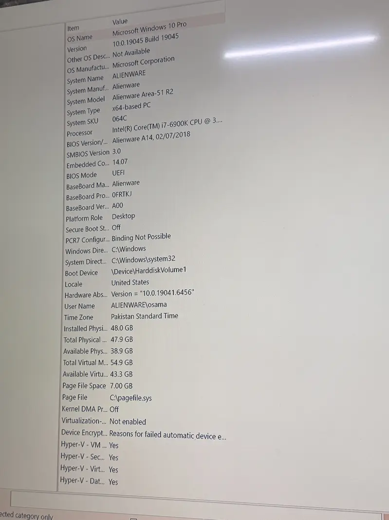 Dell Alienware Area 51 R2 48GB RAM i7 6900k