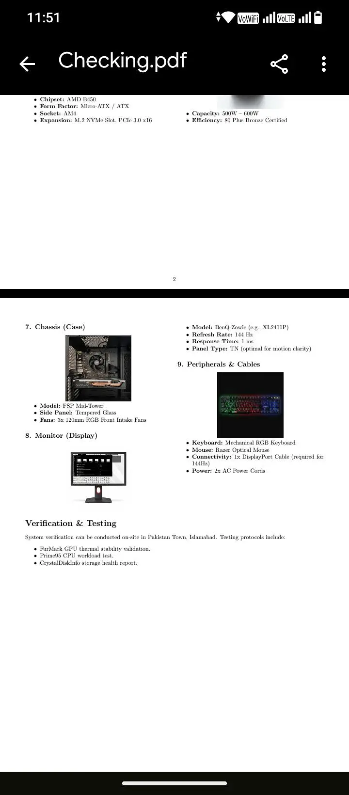 Gaming Desktop PC Setup / AMD Ryzen 5 3600 / 16GB DDR4 RAM