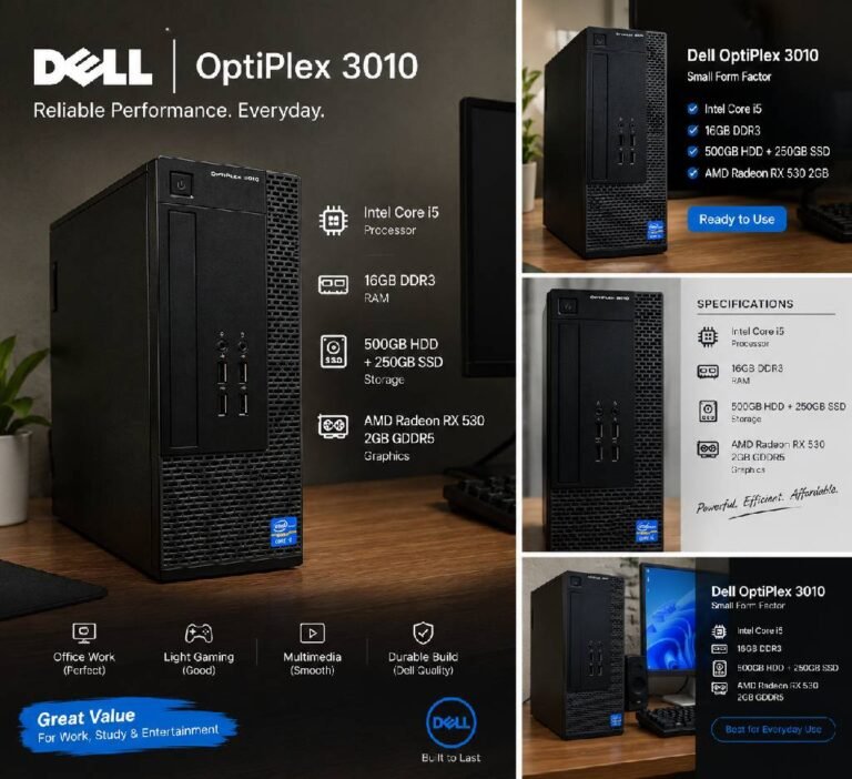 Dell Custom-Built Gaming PC - Core i5 - Radeon R5 430 - 16GB RAM - 256GB SSD for Sale in Lahore