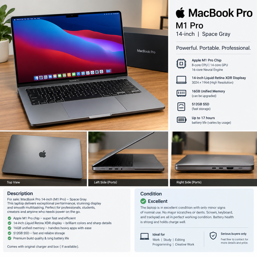 Apple MacBook Pro 14-inch M1 Pro 2021