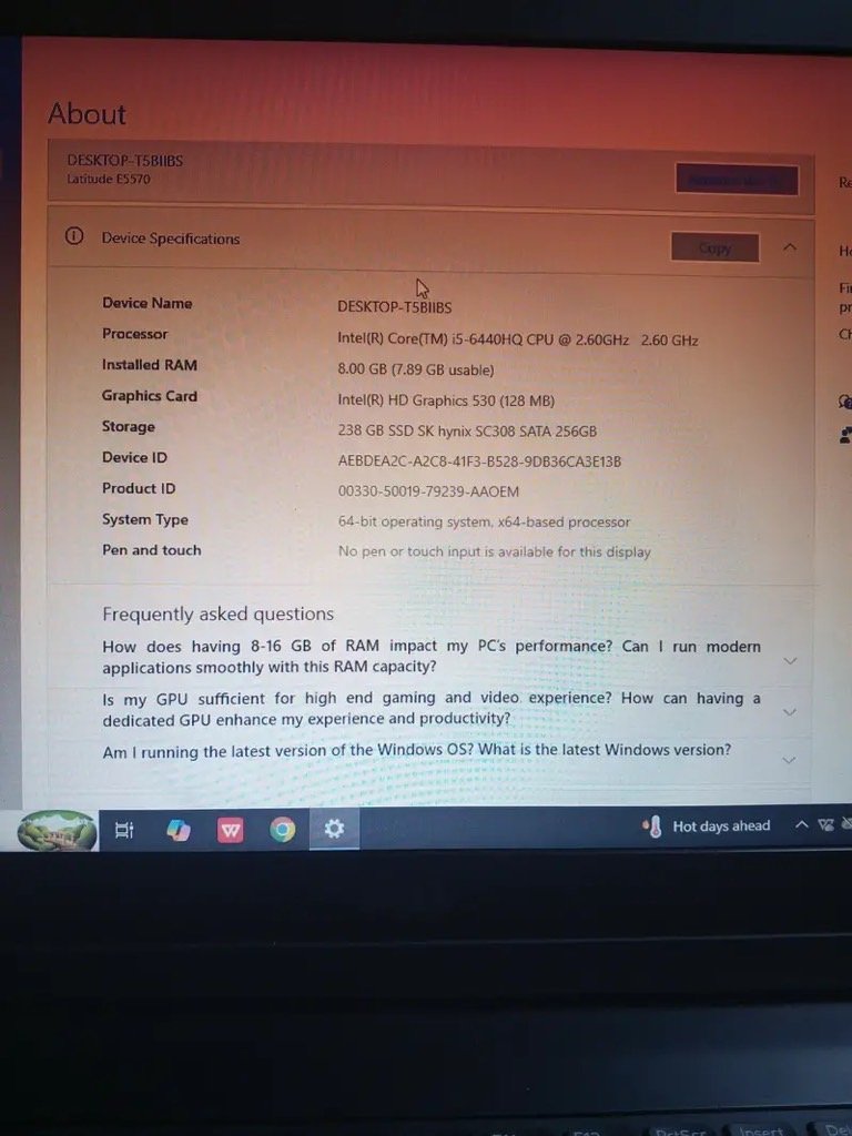 Dell Other Laptop Models - 8GB RAM - 256GB SSD for Sale in Lahore