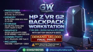 HP Other Prebuilt Gaming PC – Core i7 – GeForce RTX 2080 – 16GB RAM – 512GB SSD for Sale in Karachi